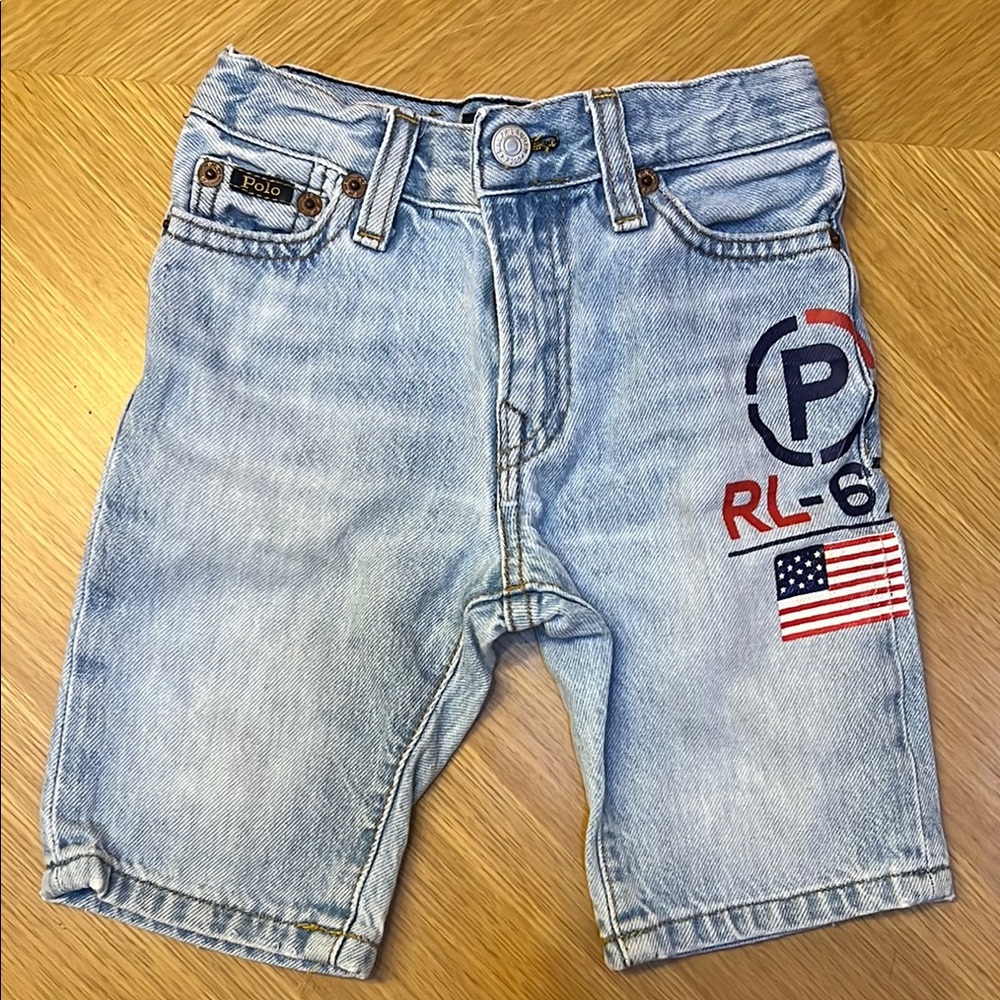 Polo by Ralph Lauren Faded Blue Denim Shorts